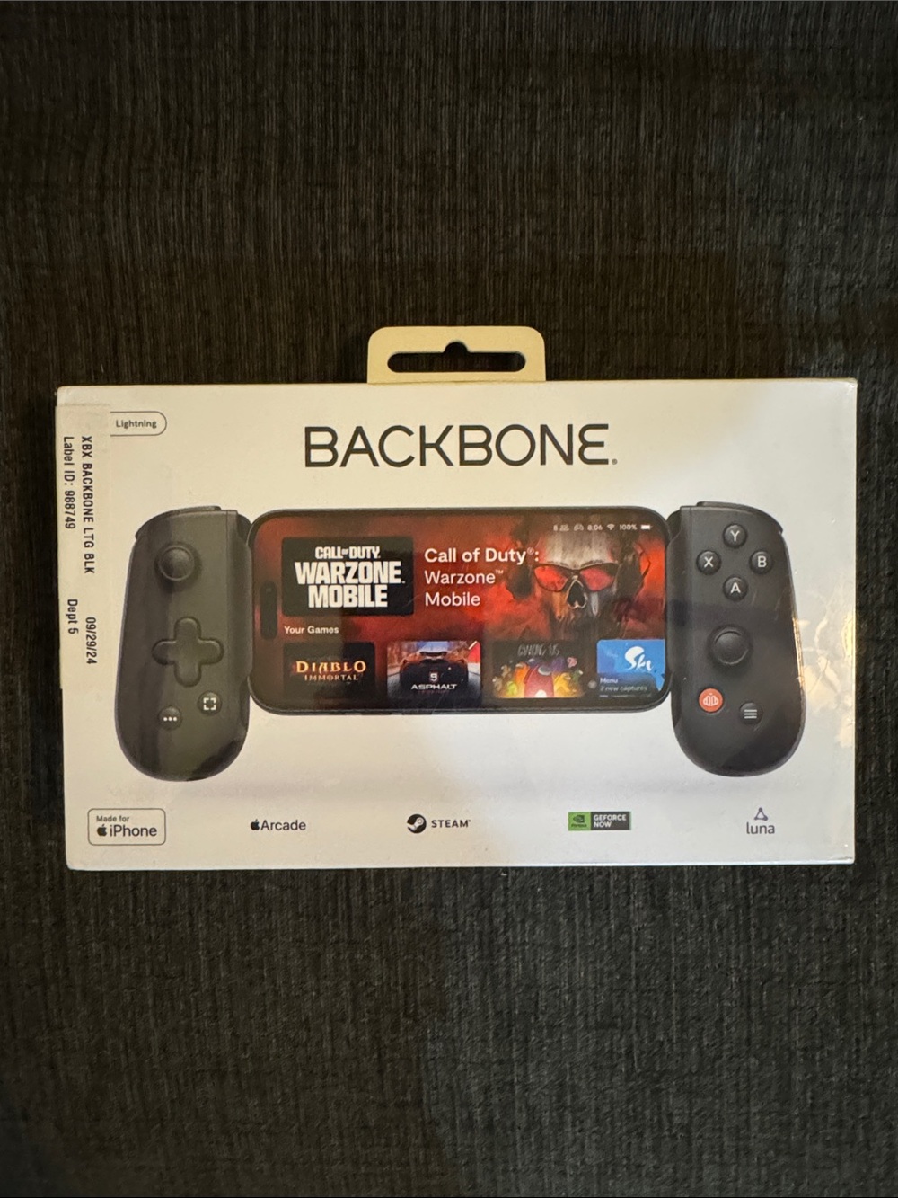 Backbone Mobile Gaming Controller for iPhone - Black